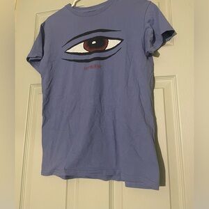 Short Sleeve Tee with Eye Graphic